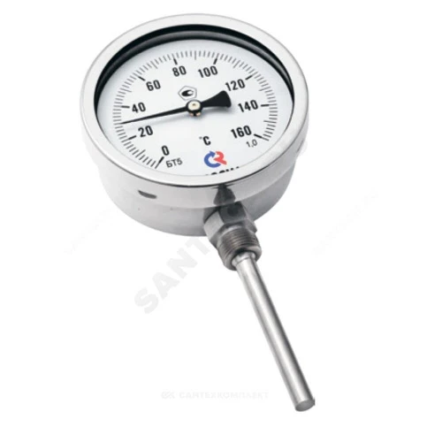 БТ-32.212(0-120)°С.G1/2".100.2,5  РАДИАЛЬНЫЙ  гильза нерж.сталь УТ000017781